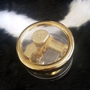 1 SANYO ACRYLIC ROUND WIND-UP MUSIC BOX "We Wish You A Merry X'mas" 6 available